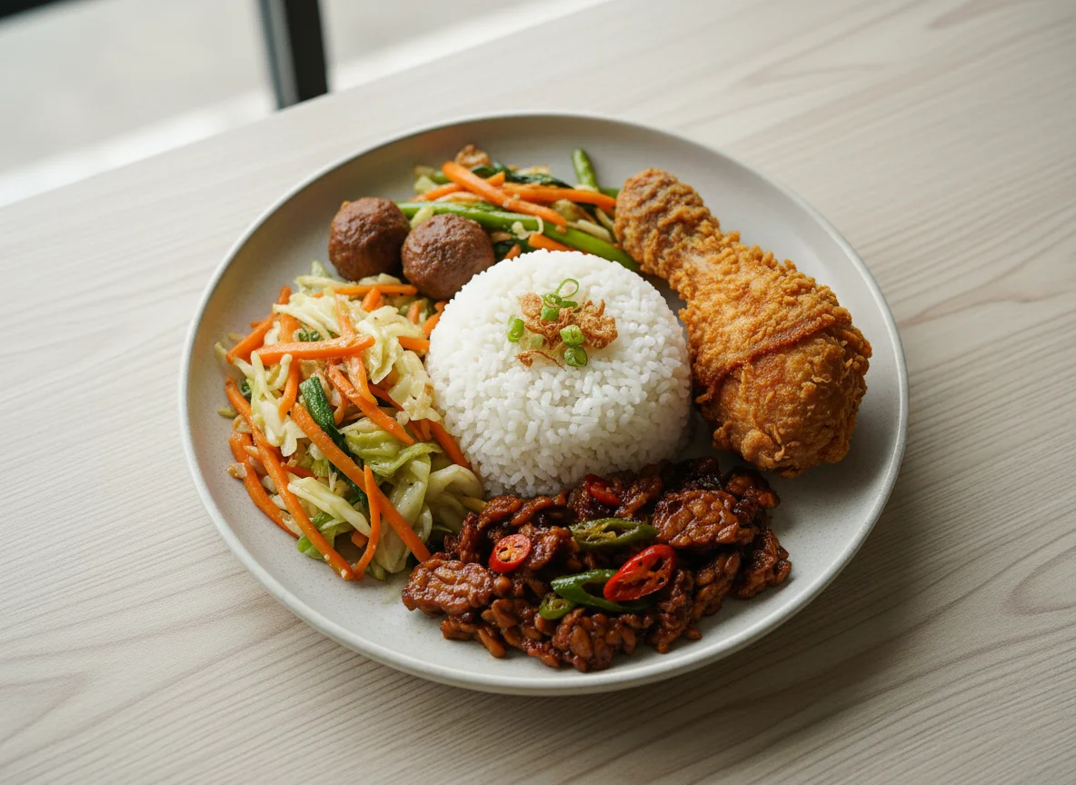 Indonesian Mixed Meal photo