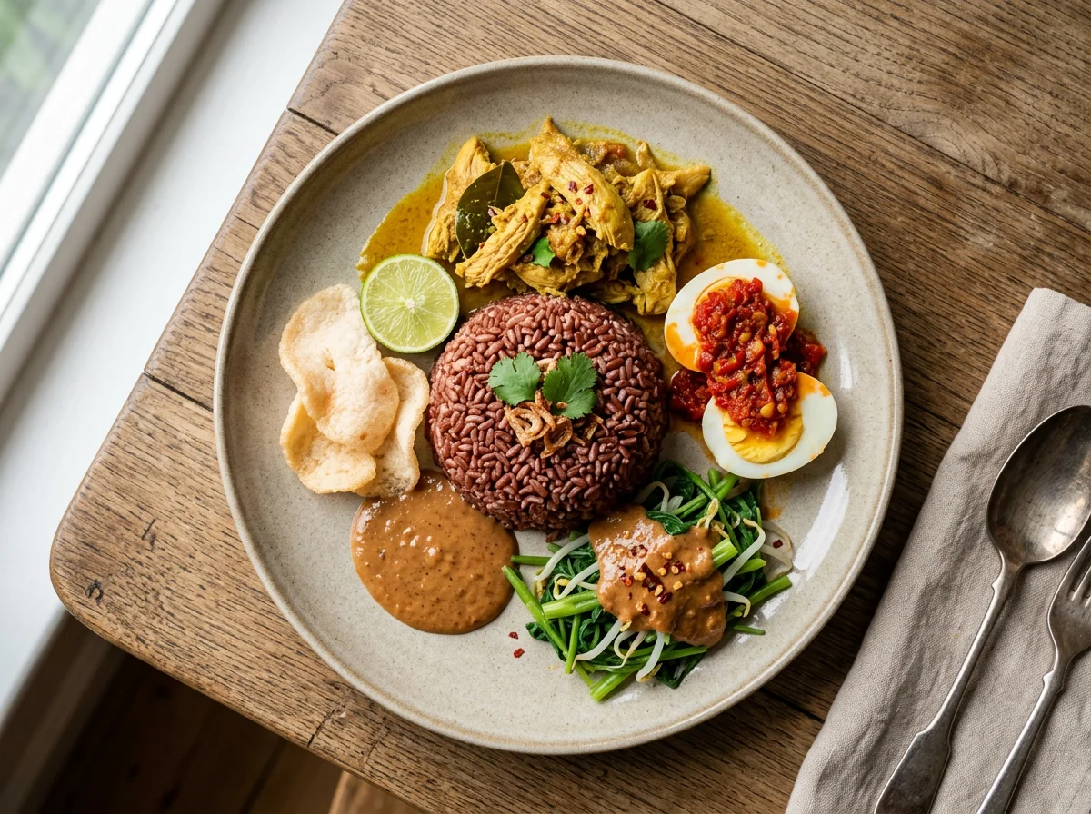 Indonesian Mixed Rice Dish photo