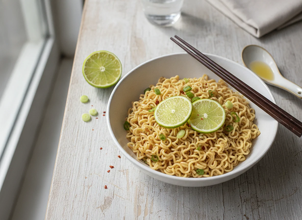 Instant Noodles with Lime photo