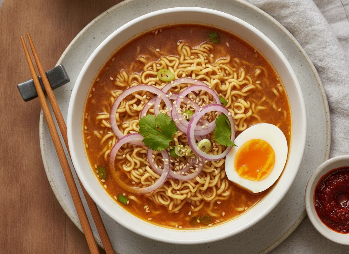 Instant Noodles with Onions photo