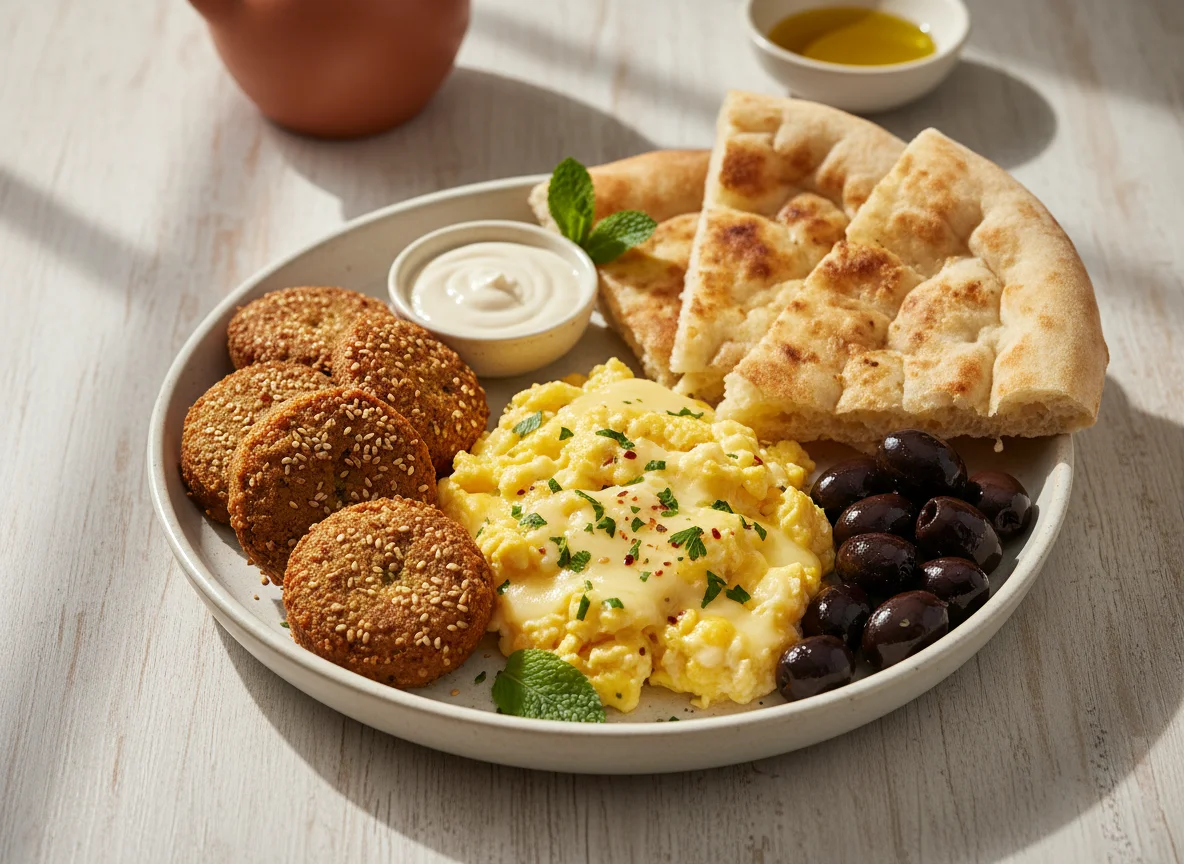 Iraqi Breakfast Plate photo