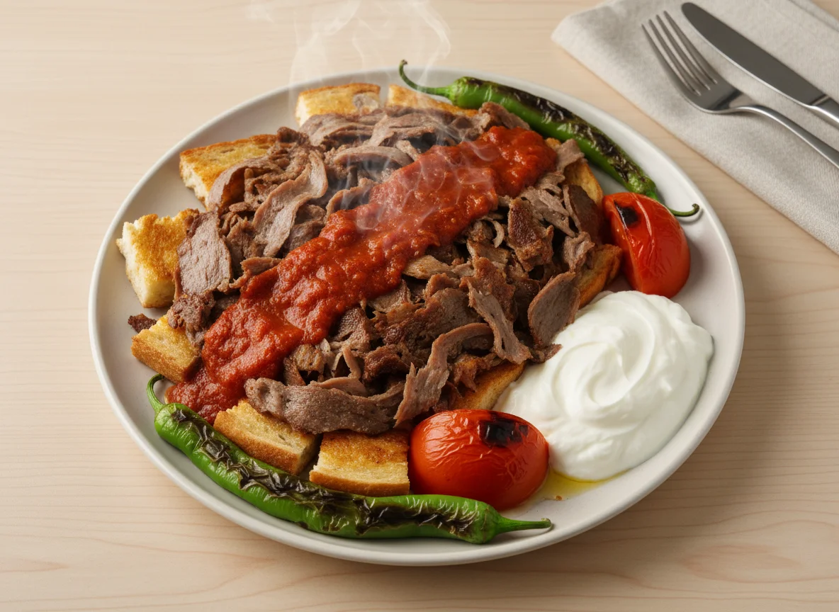 Iskender Kebab with Pide photo