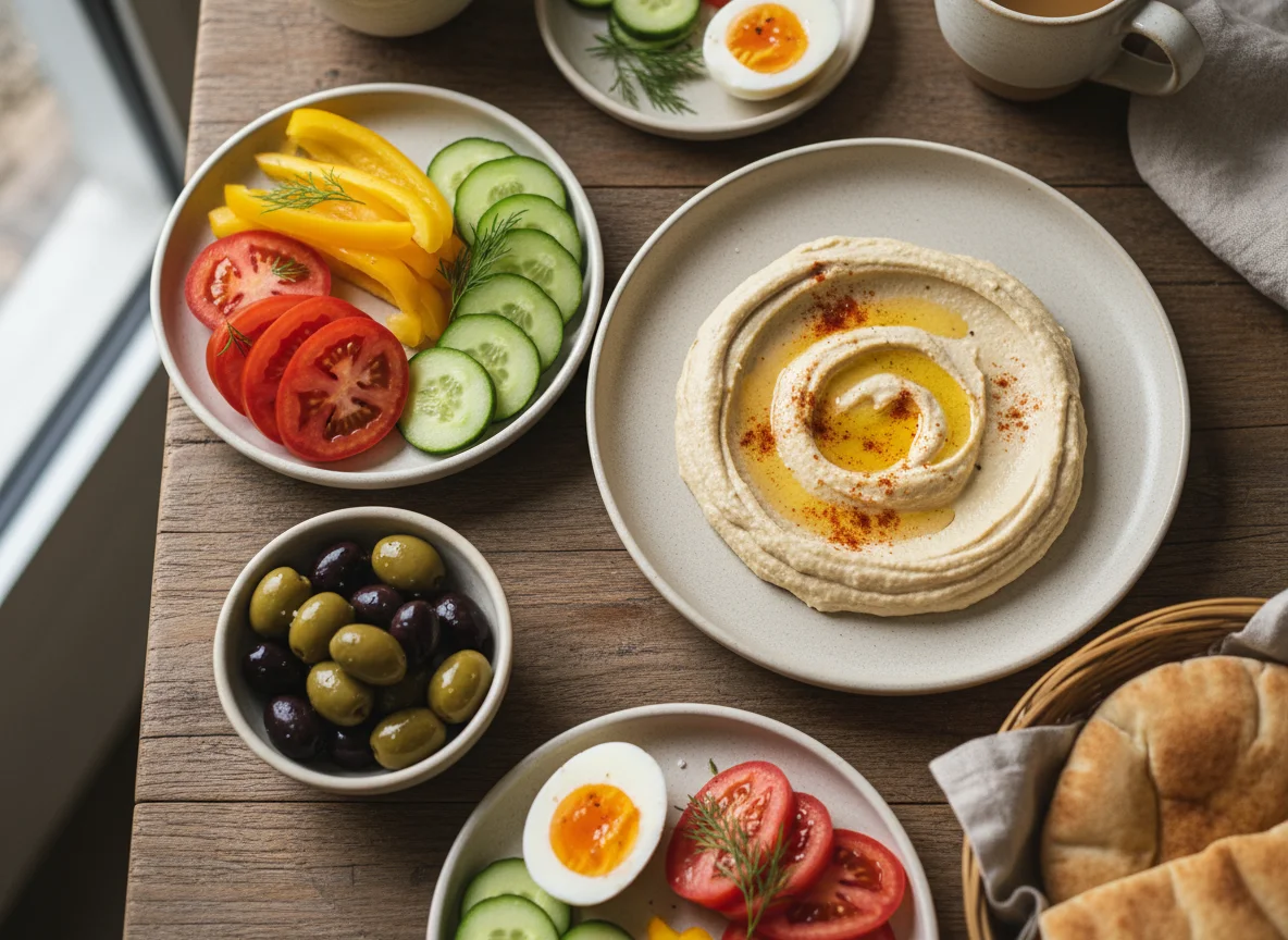Israeli Breakfast Spread photo