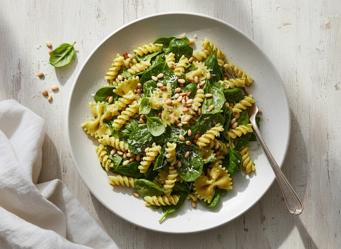 Italian Pasta & Spinach Salad photo