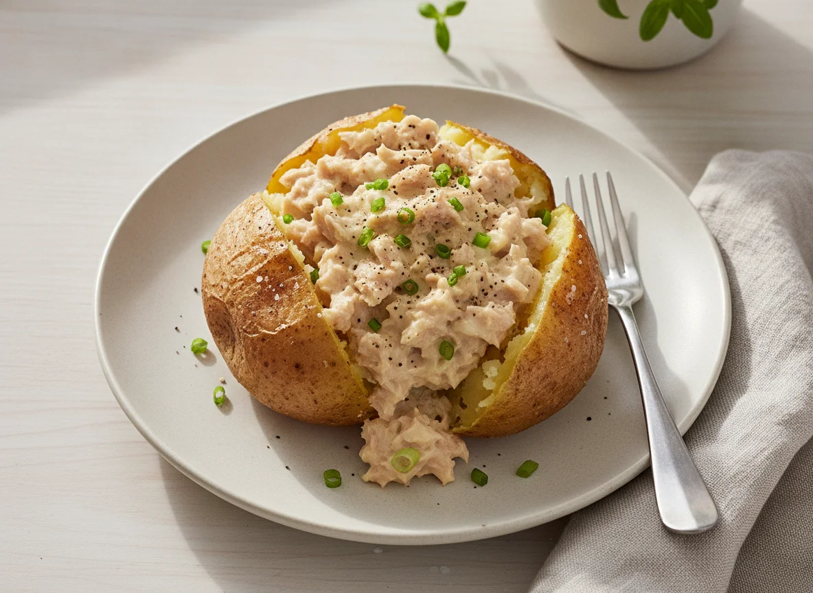 Jacket Potato with Tuna Mayonnaise photo