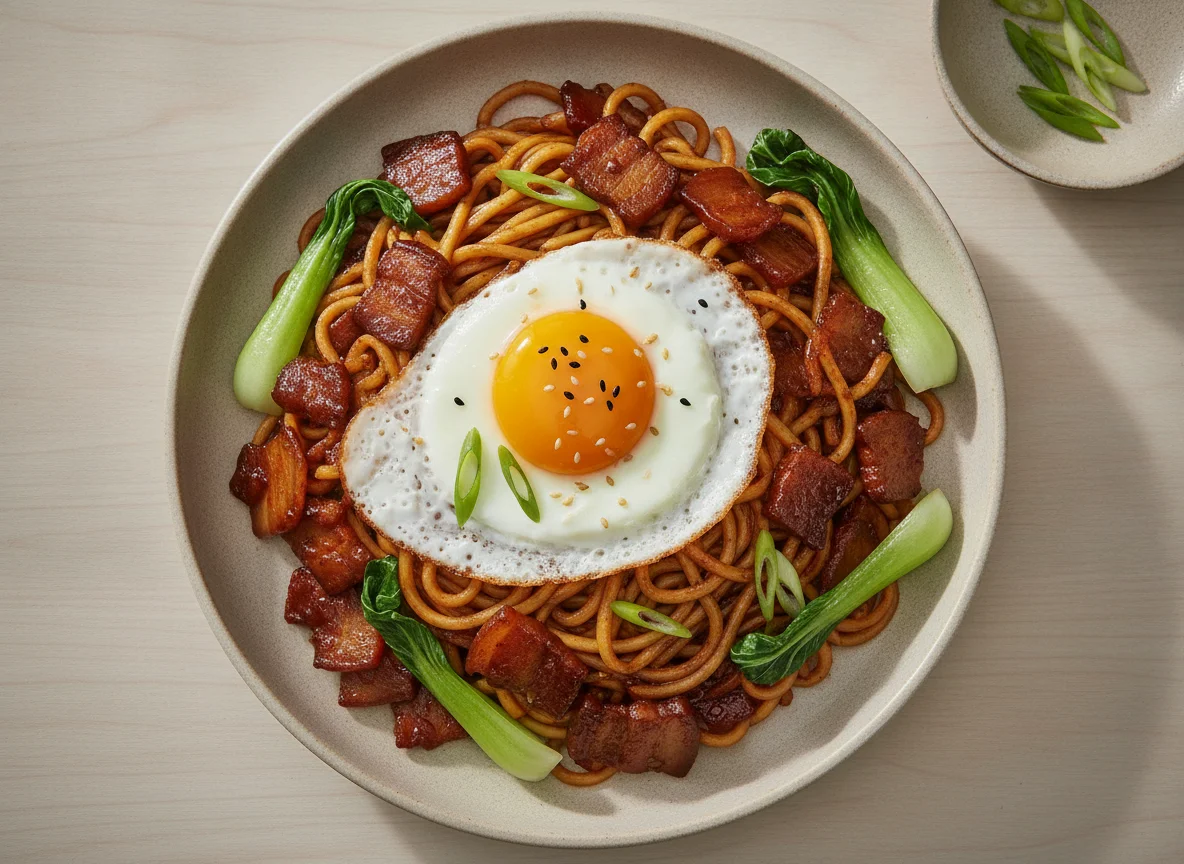 Jajangmyeon with Fried Egg photo