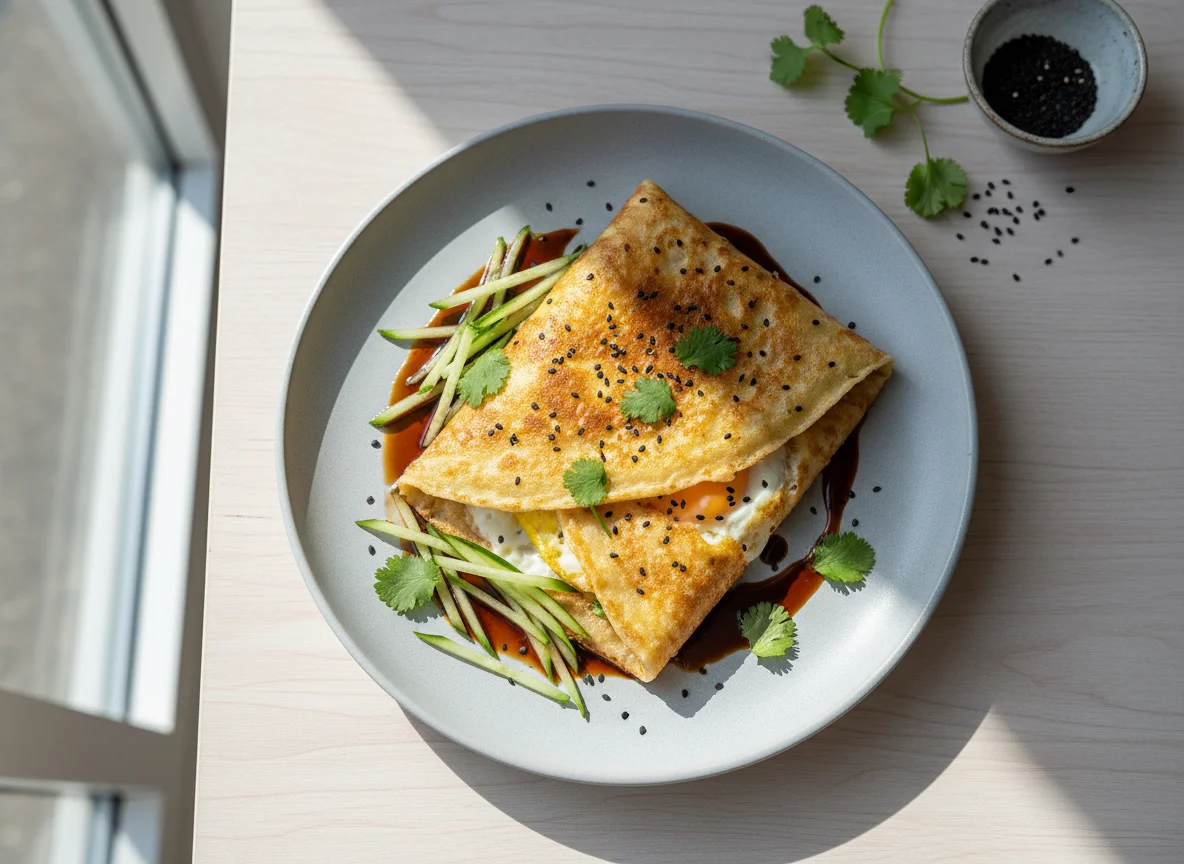 Jianbing (Chinese Savory Crepe) photo