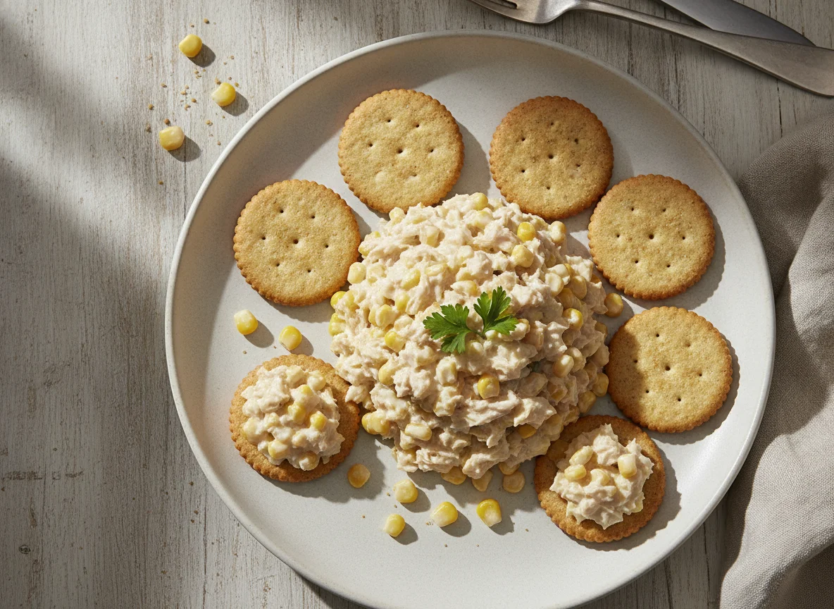 John West Cracker Toppers Tuna Mayo & Sweetcorn photo