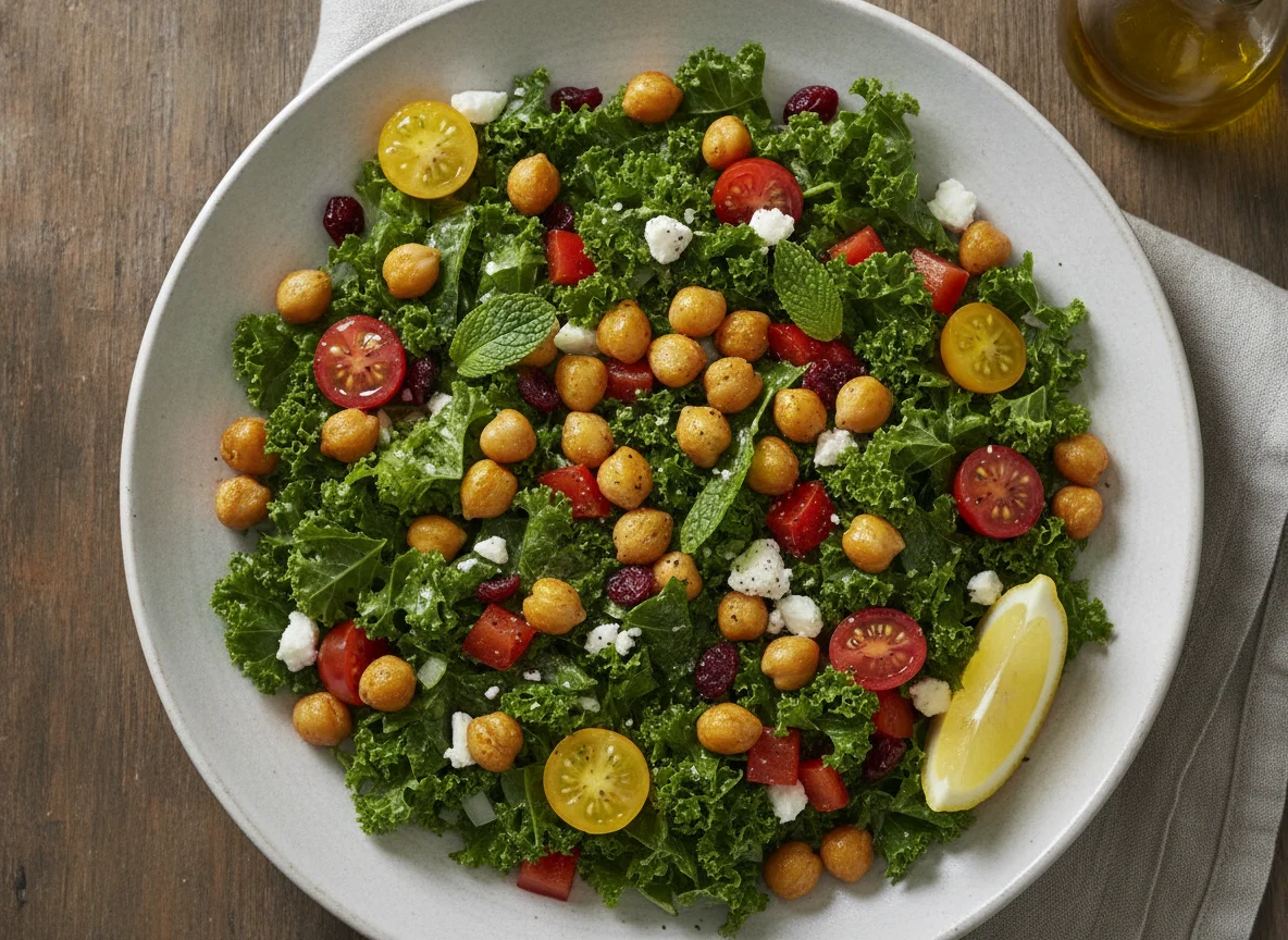 Kale and Chickpea Salad photo