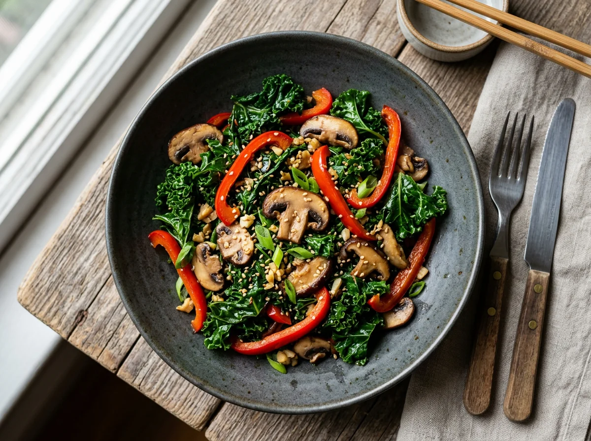 Kale and Vegetable Stir-fry photo