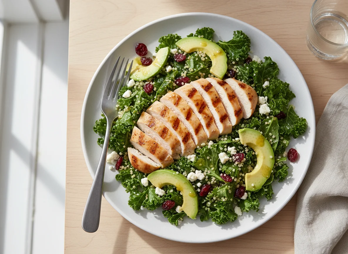 Kale Salad with Chicken photo