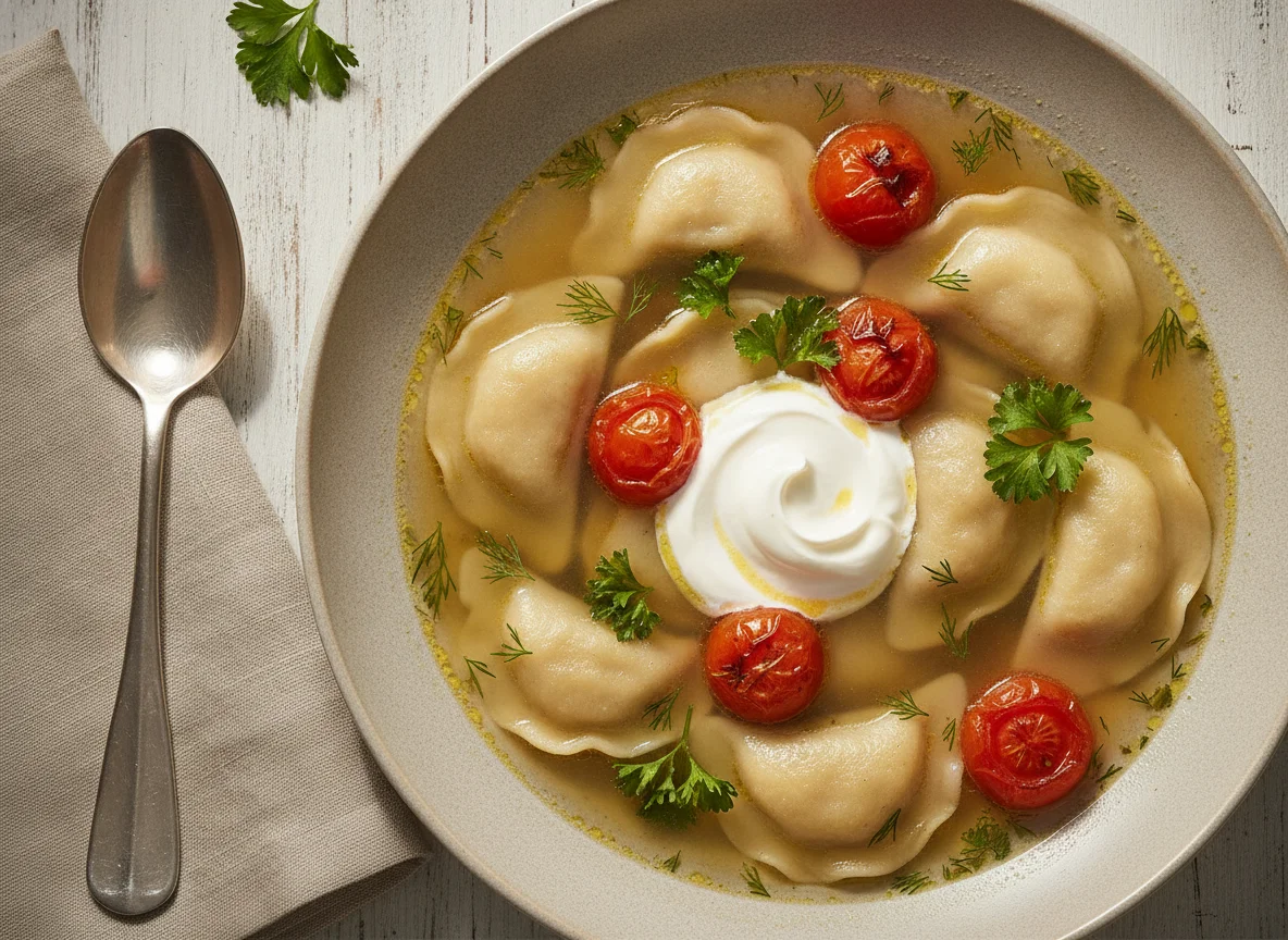 Kashyk Ash (Lamb Dumplings in Broth) photo
