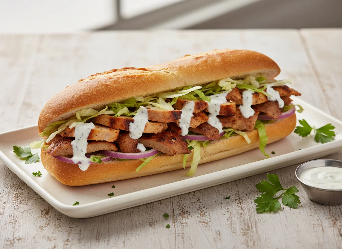 Kebab Sub Sandwich photo
