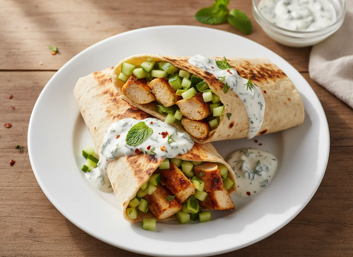 Kebab Wrap with Cucumber photo