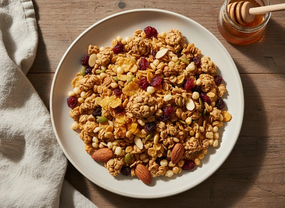 Kellogg's Crunchy Granola Honey, Almonds, Cranberries & Pumpkin Seeds photo