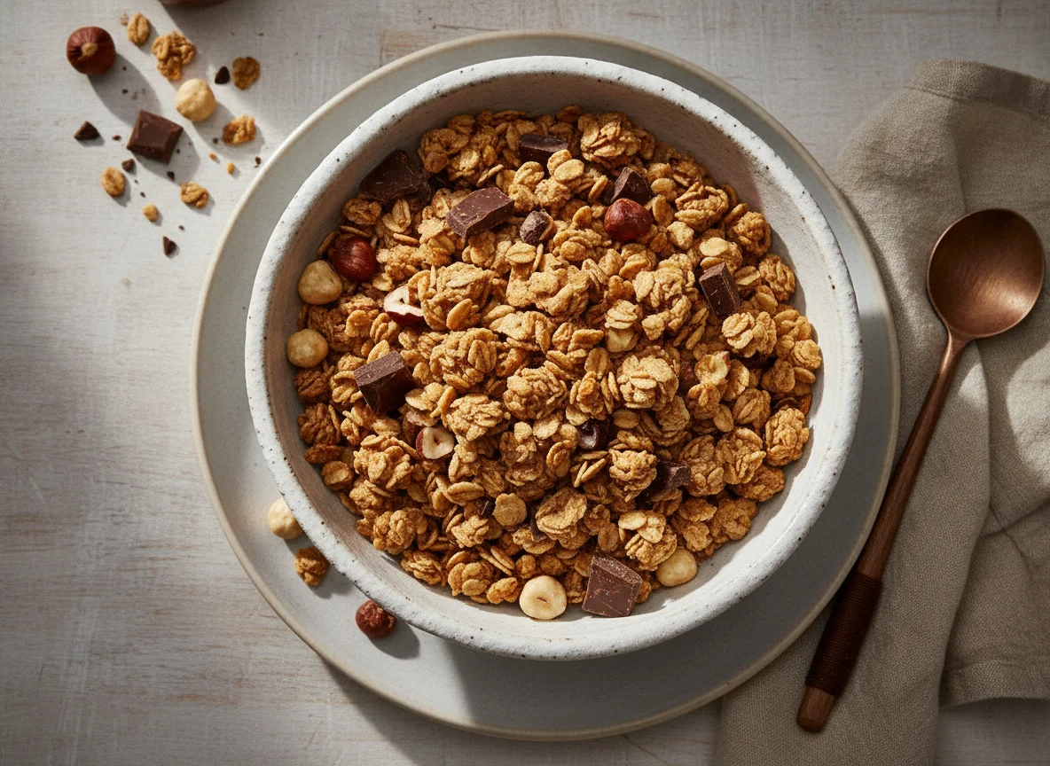 Kellogg's Crunchy Nut Granola Hazelnut & Chocolate photo