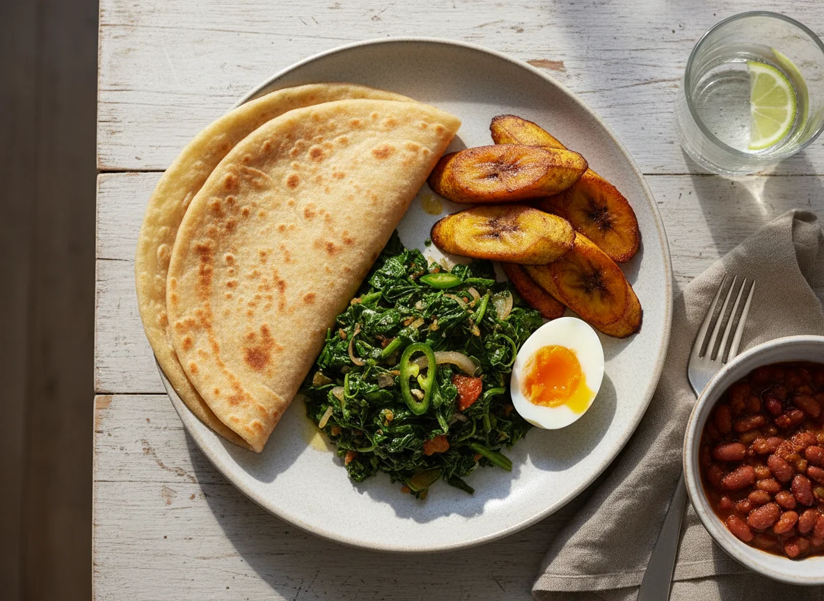 Kenyan Breakfast Plate photo