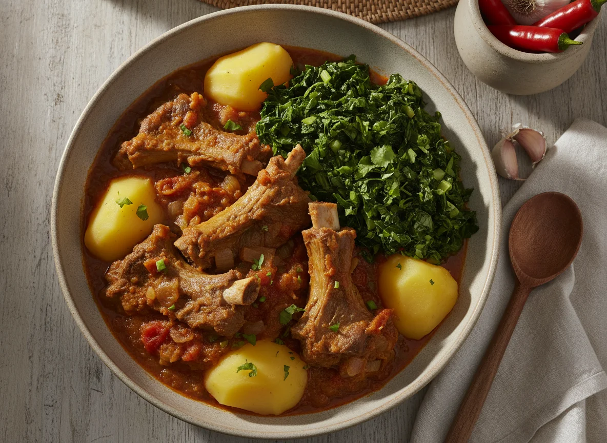 Kenyan Stew with Greens and Potatoes photo
