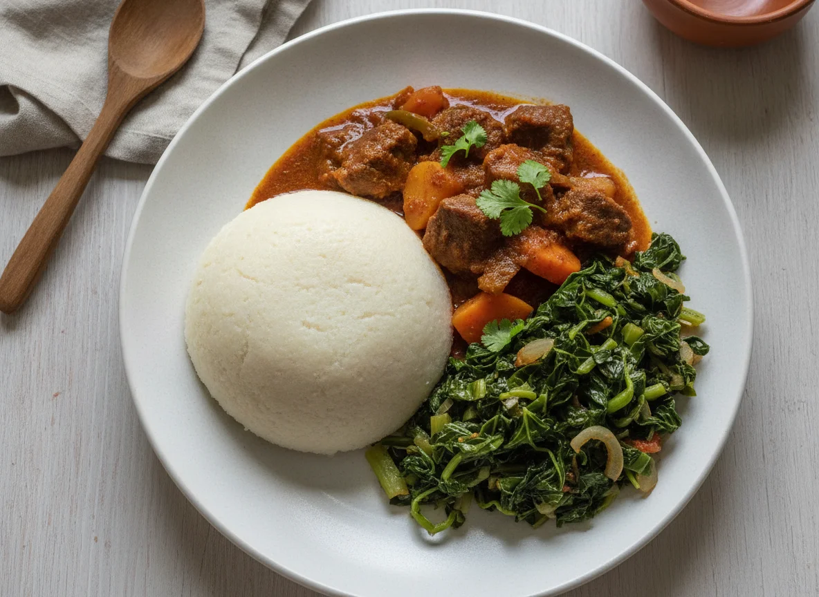 Kenyan Stew with Ugali and Greens photo