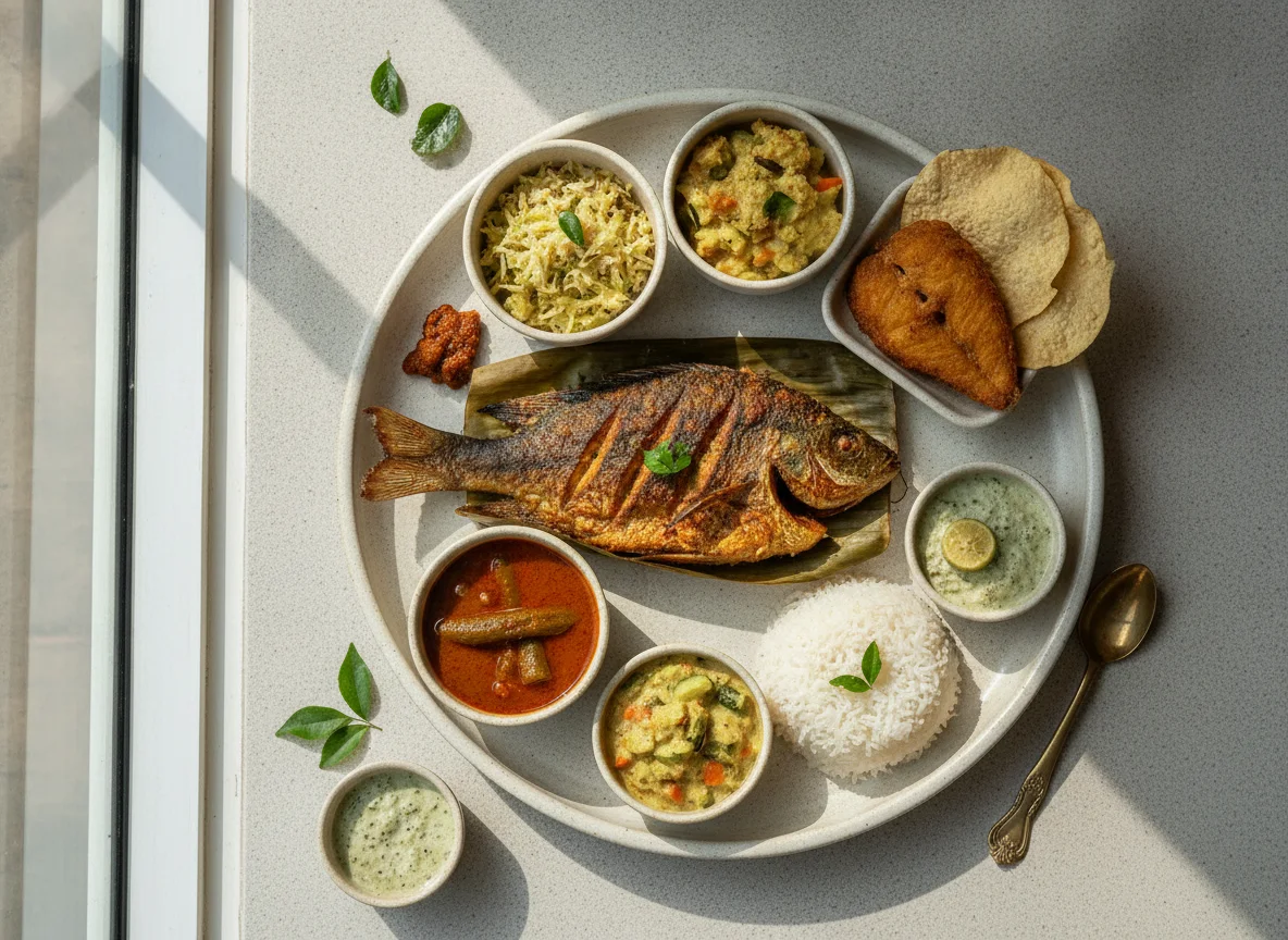 Kerala Style Fish Thali photo