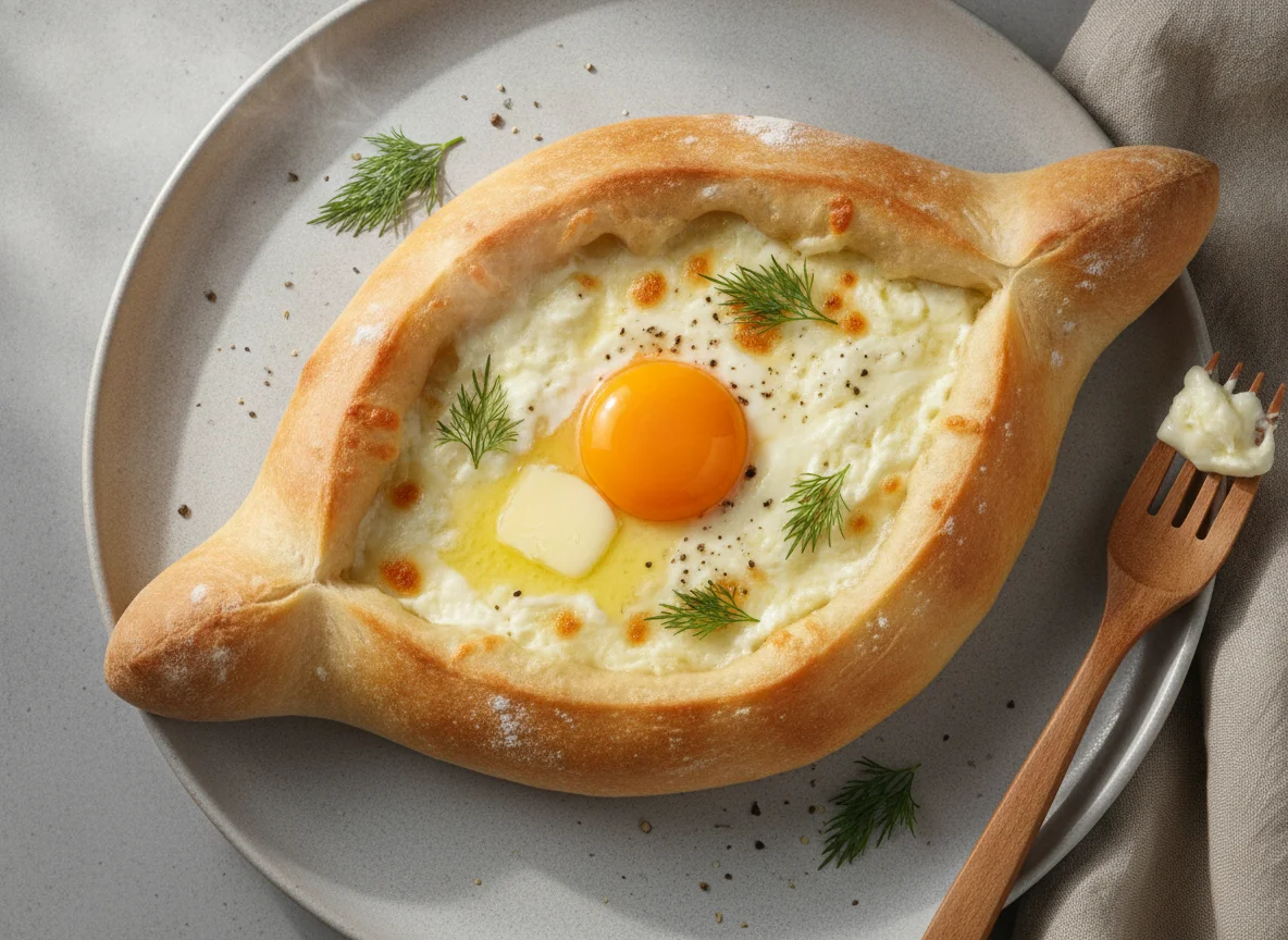 Khachapuri Adjaruli photo
