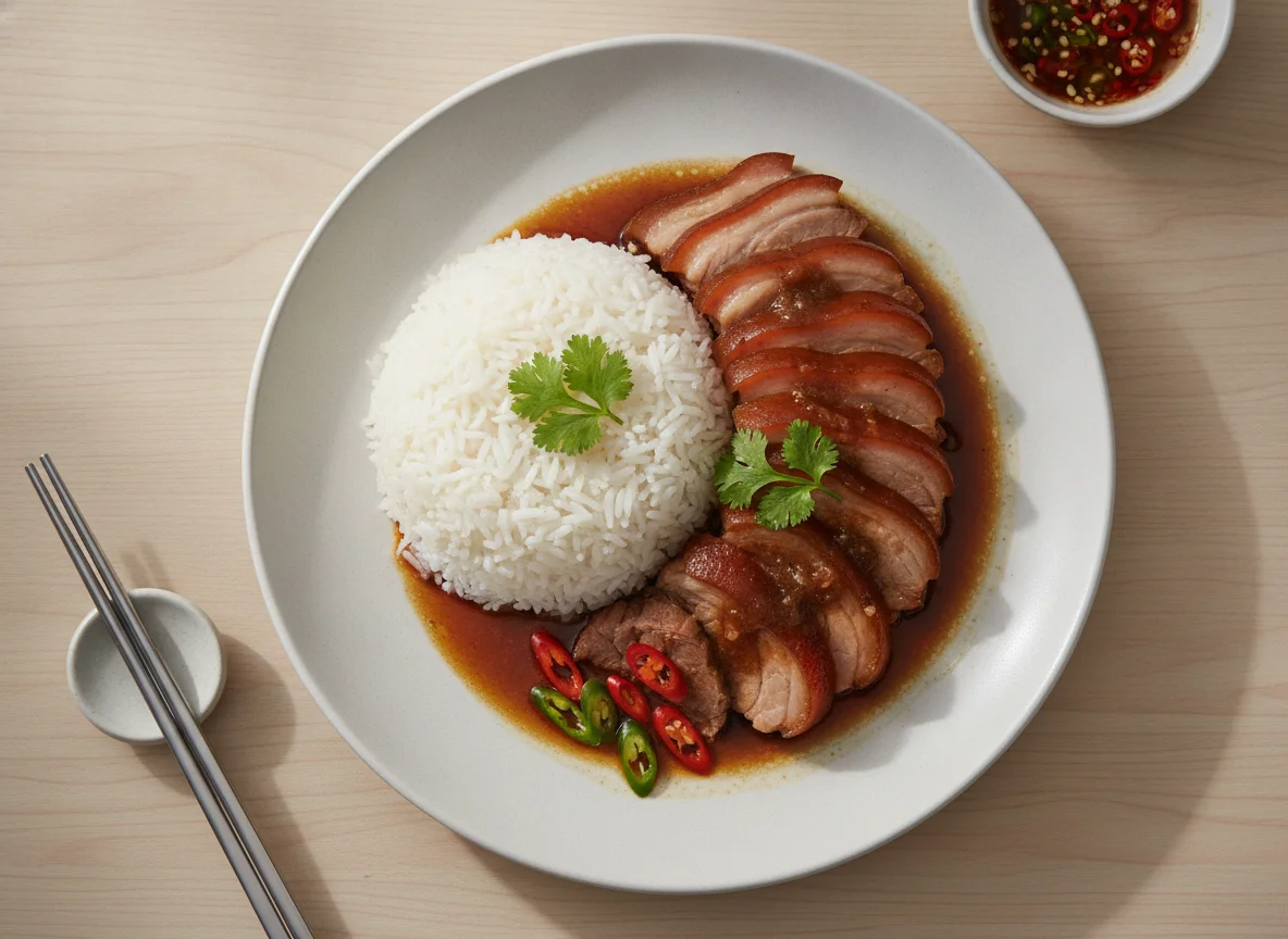 Khao Kha Mu (Stewed Pork Leg with Rice) photo