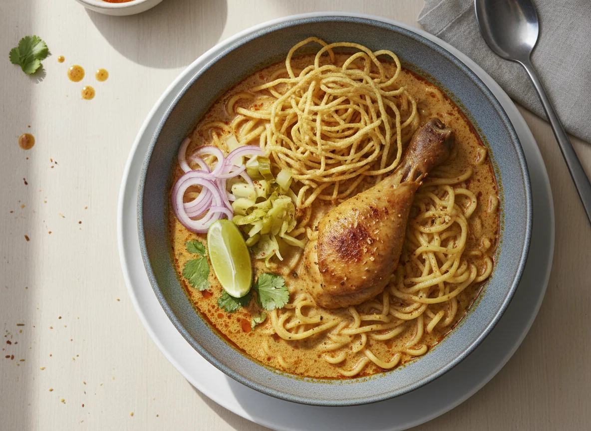 Khao Soi (Northern Thai Curry Noodles) photo