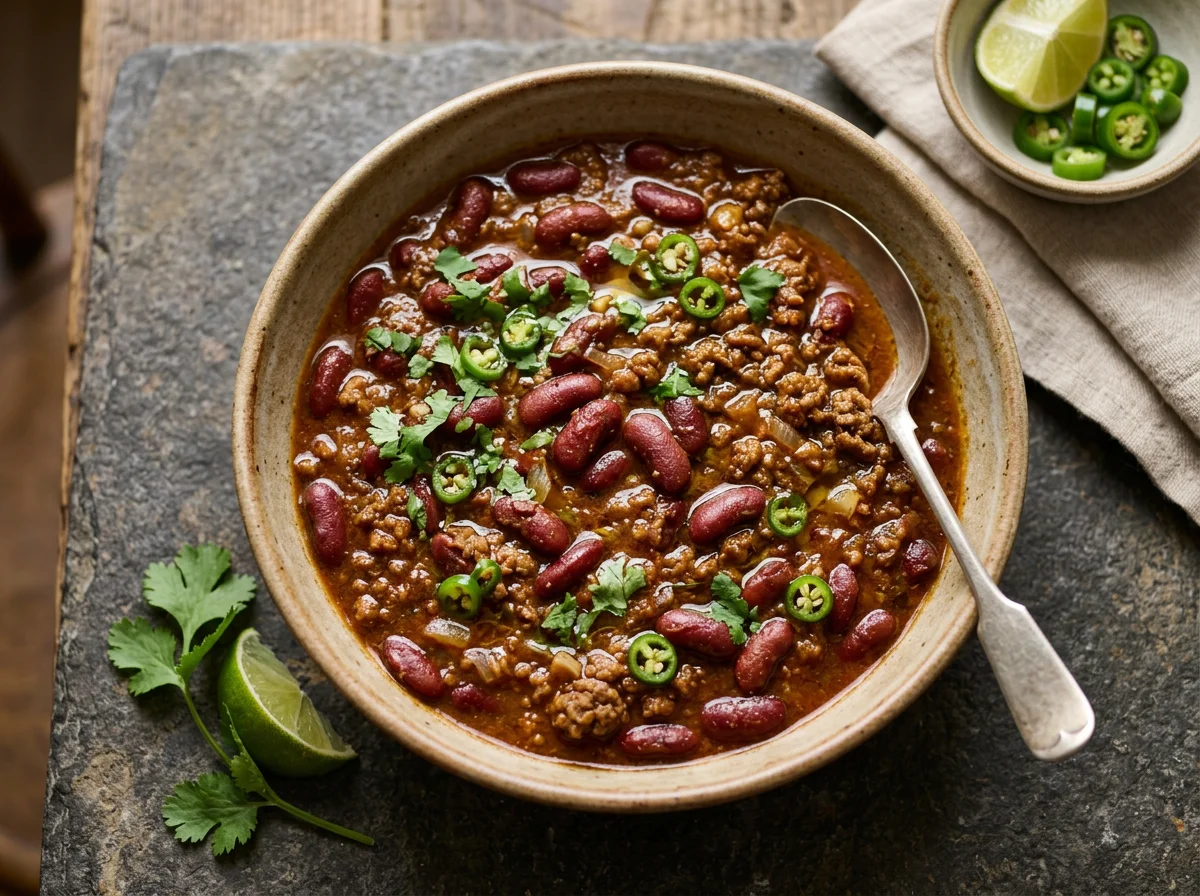 Kidney Bean and Minced Meat Curry photo