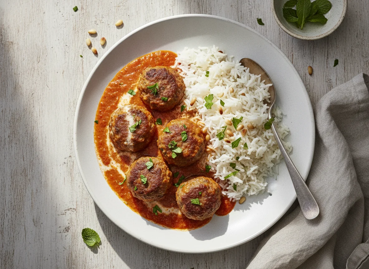 Kofta Stew with Rice photo