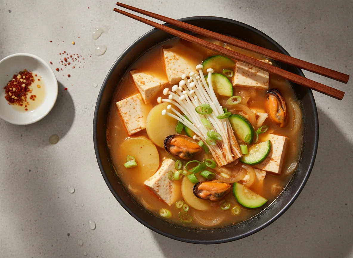 Korean Seafood and Tofu Stew photo