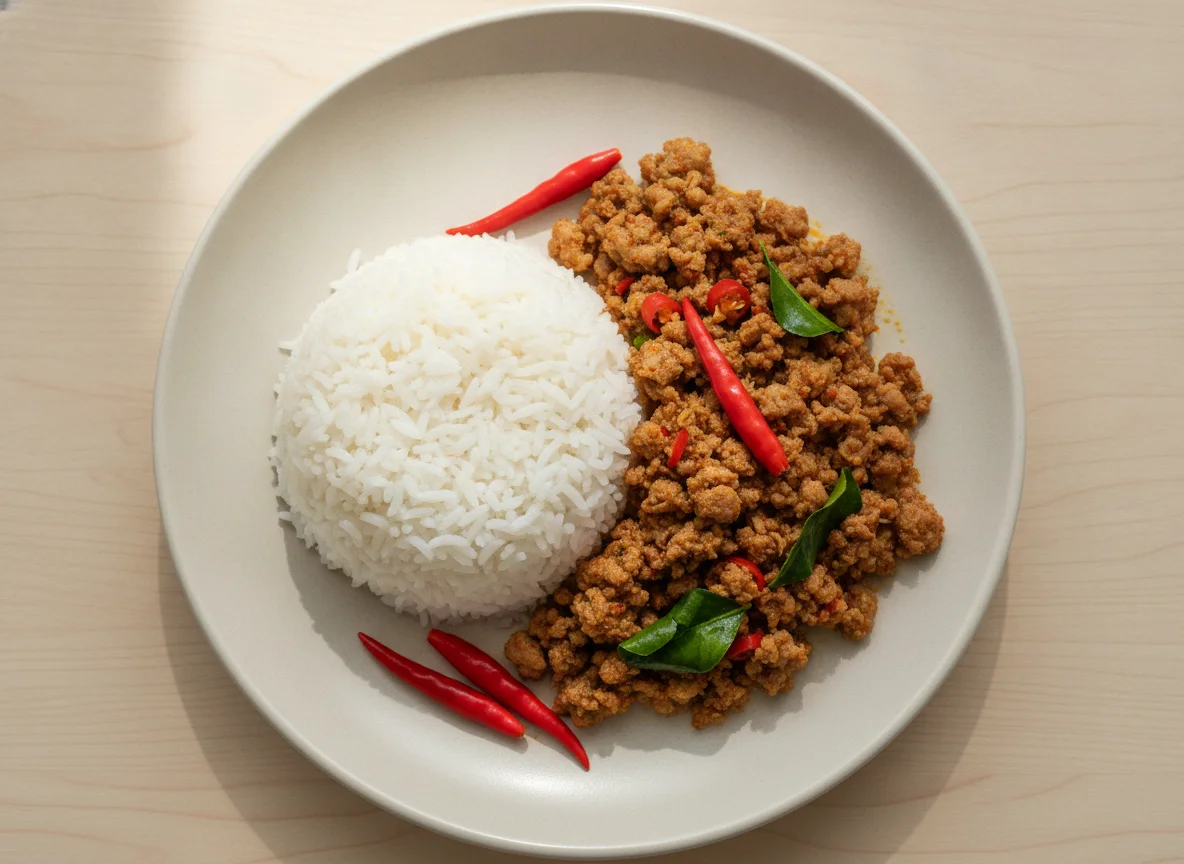 Kua Kling with Steamed Rice photo