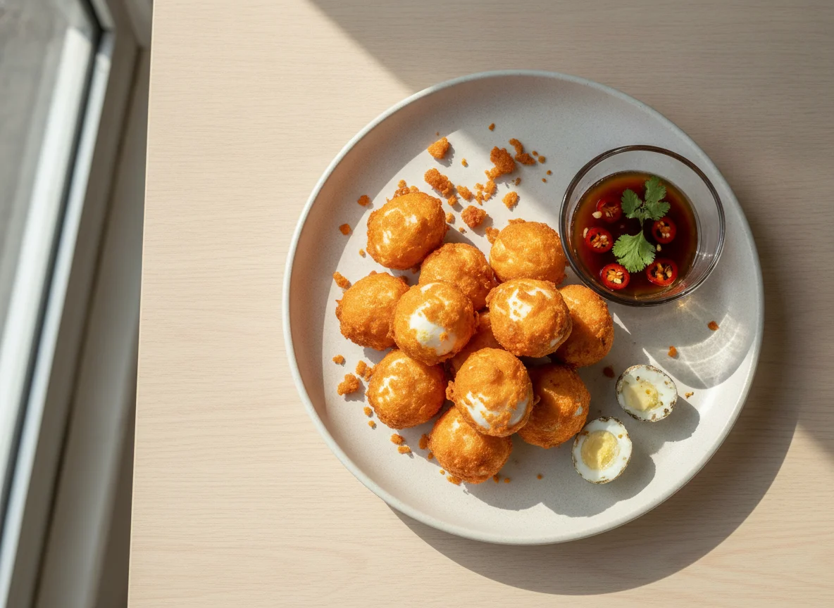 Kwek-kwek (Fried Quail Eggs) photo