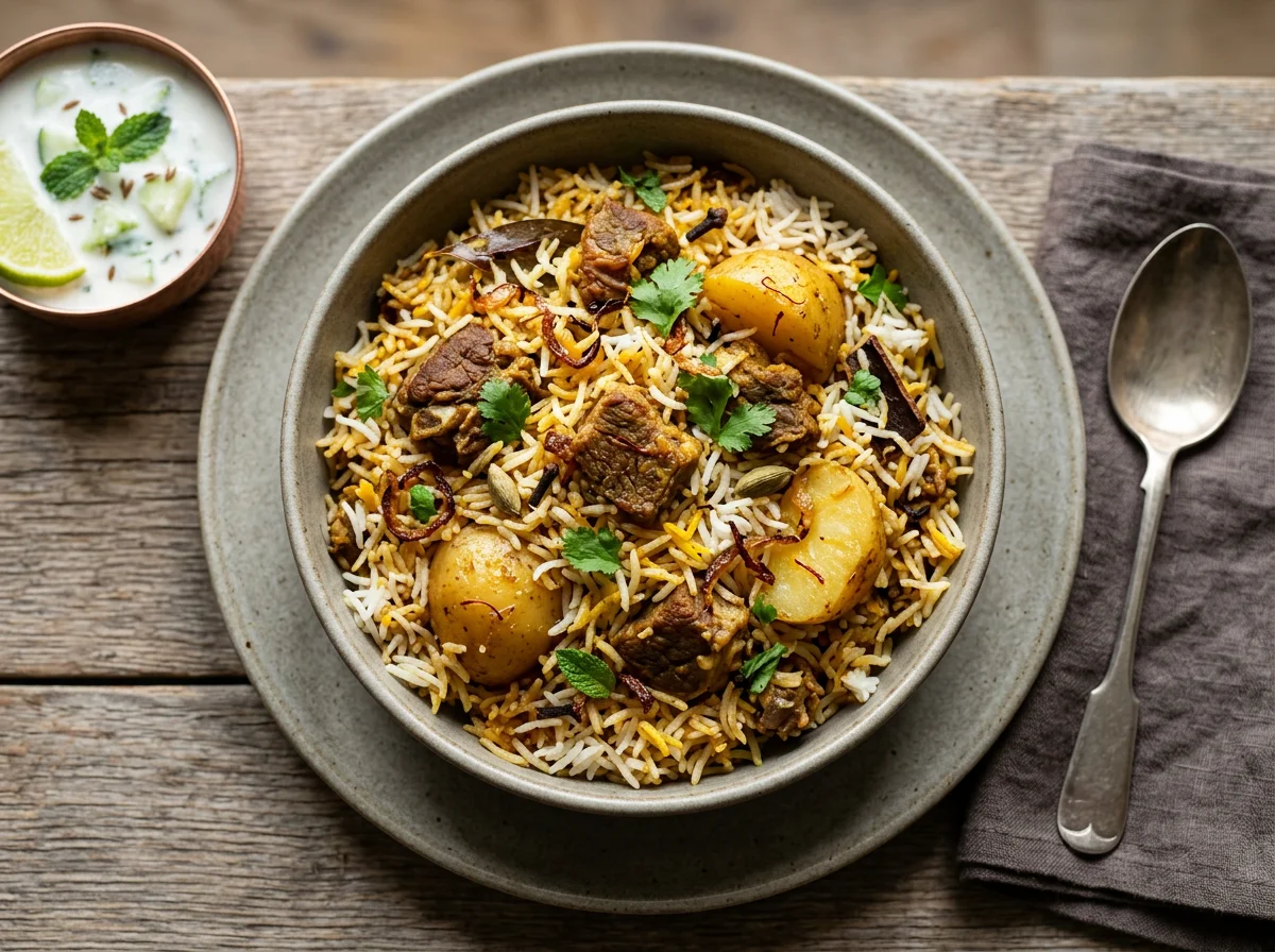 Lamb Biryani with Potatoes photo
