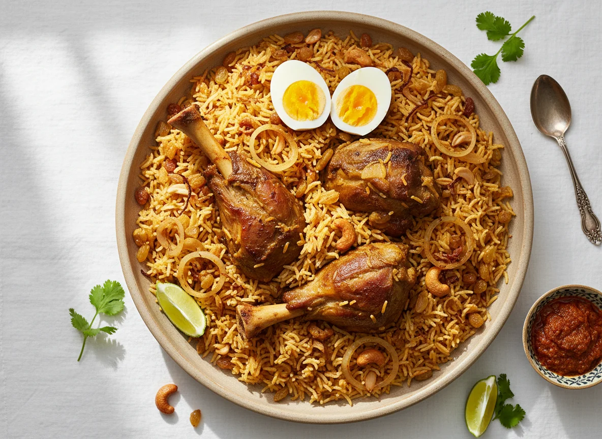 Lamb Mandi with Boiled Egg photo