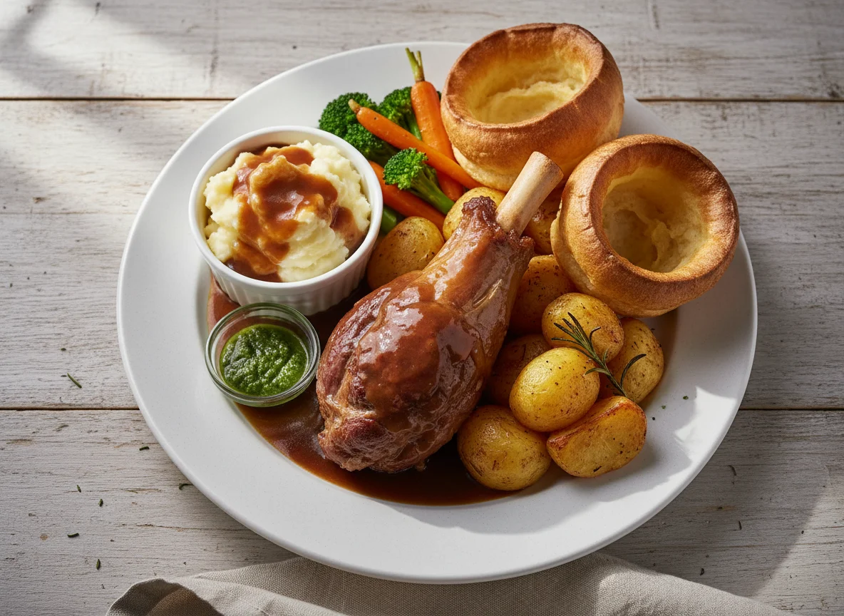Lamb Shank Roast Dinner photo