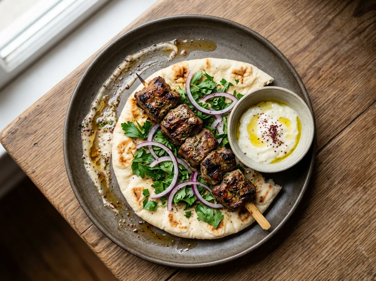 Lamb shish taook photo