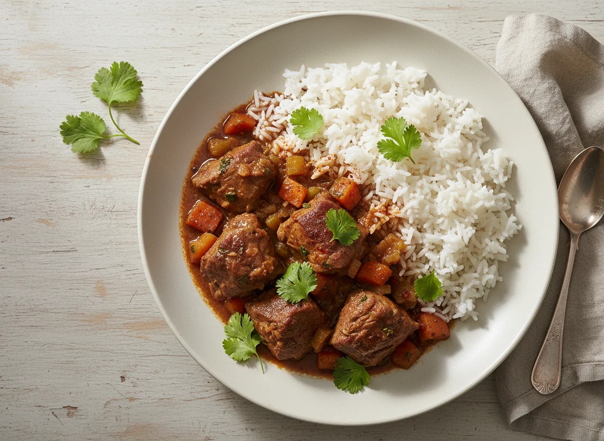 Lamb Stew with Rice and Coriander photo