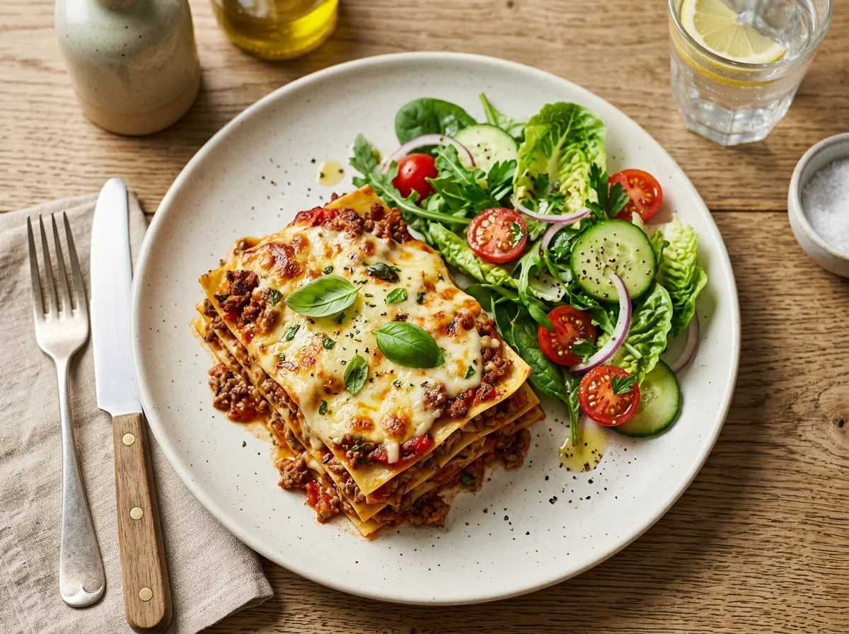 Lasagne with Side Salad photo