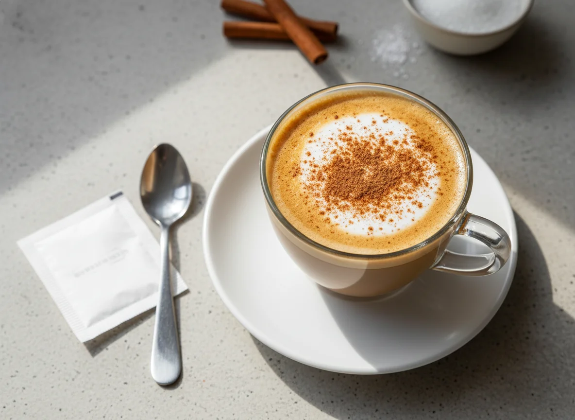 Latte with Cinnamon photo