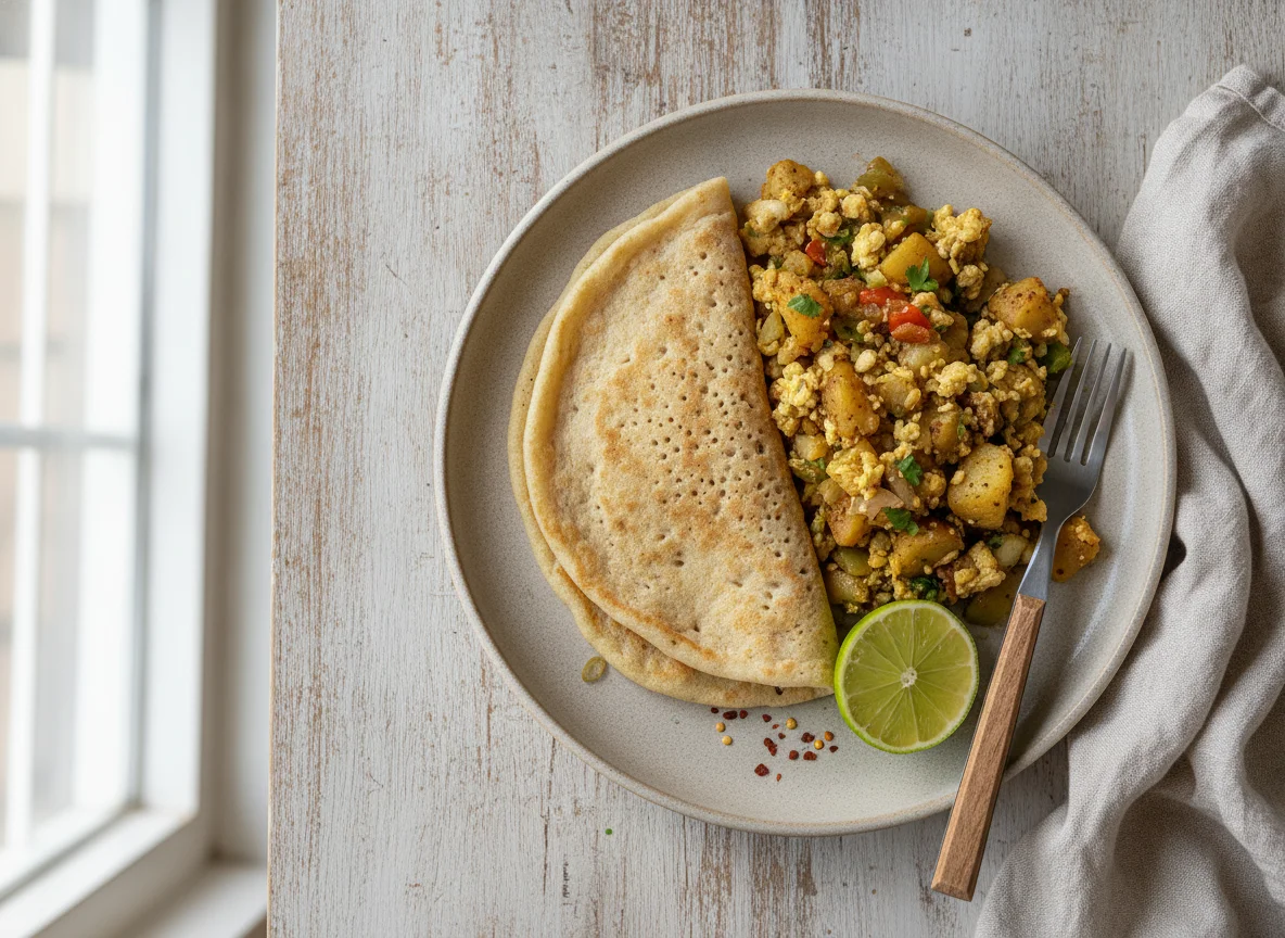 Laxoox with Potato and Egg Scramble photo
