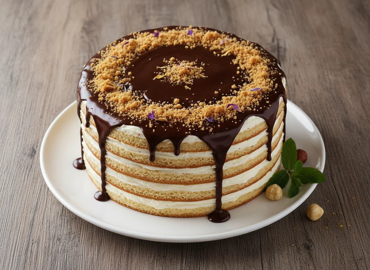 Layered Cake (Medovik style) photo