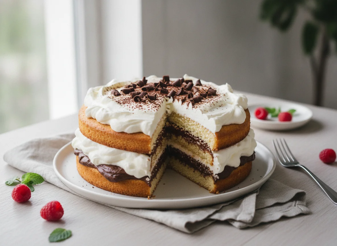 Layered Cream Cake photo