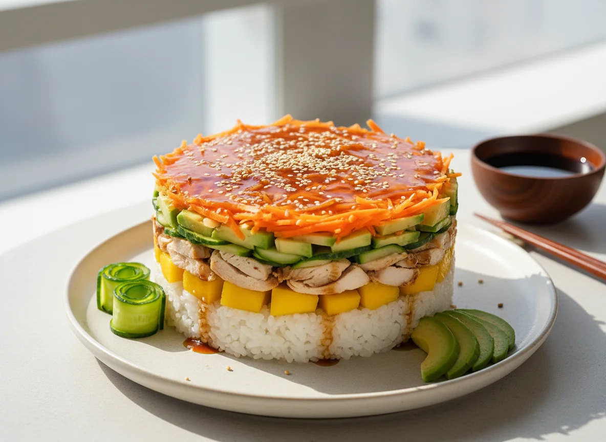 Layered Sushi Cake photo