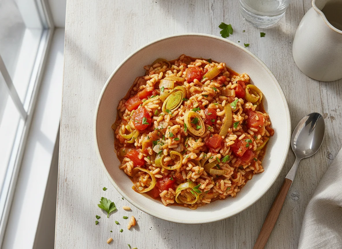 Leek and Rice Stew photo