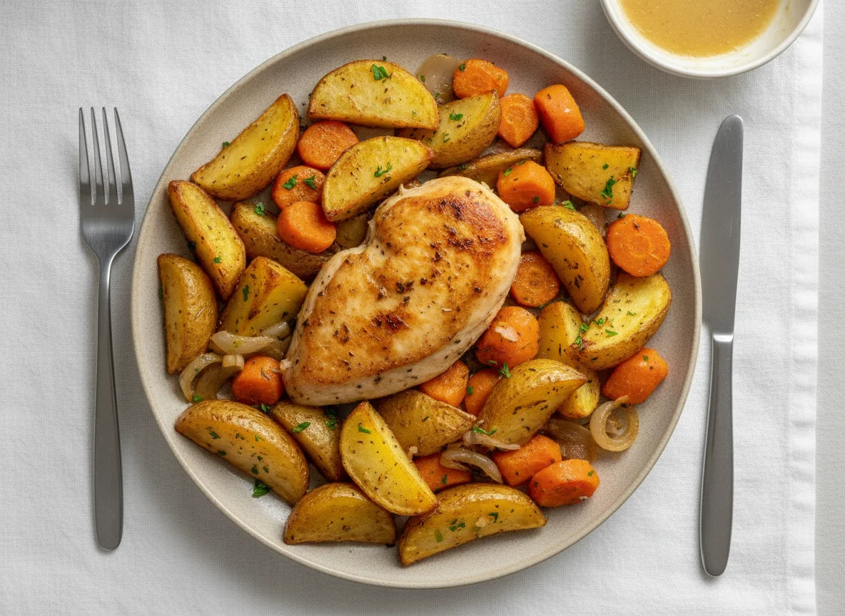 Leftover Chicken, Potatoes, and Carrots photo