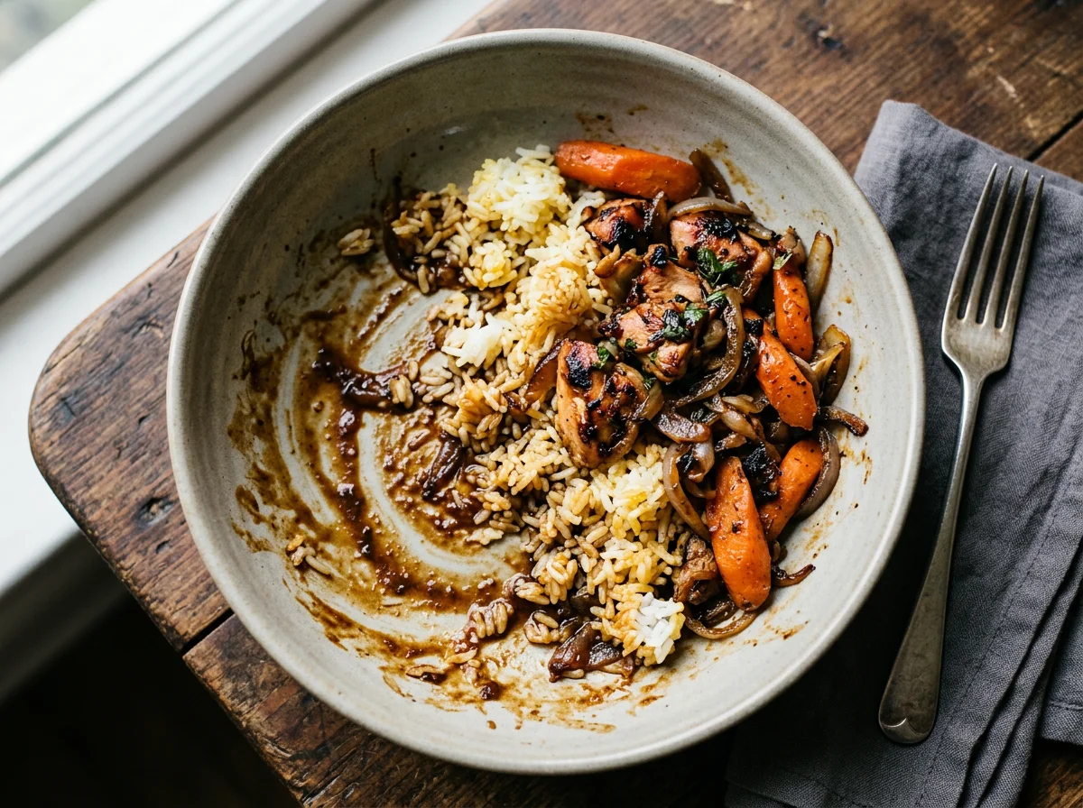 Leftovers of a meal photo