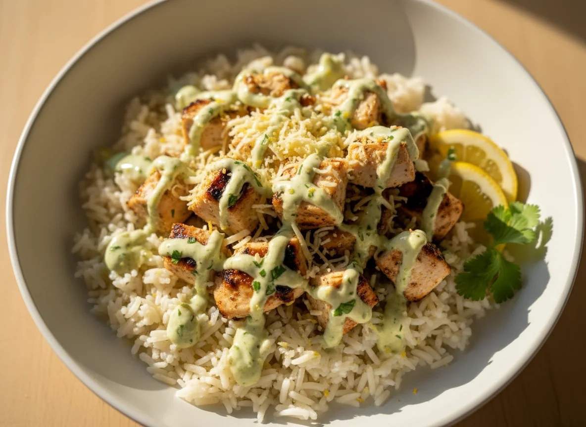 Lemon Cilantro Chicken Burrito Bowl photo