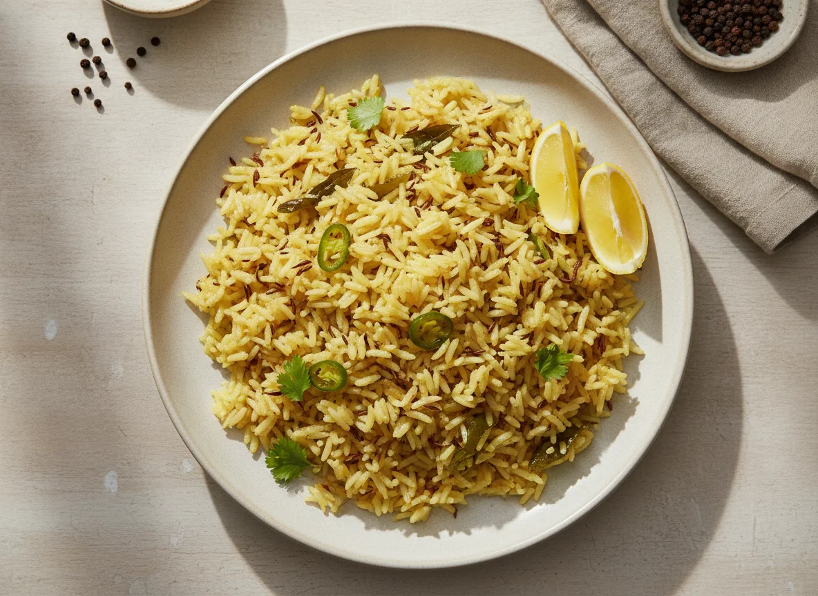 Lemon Rice or Pulao photo