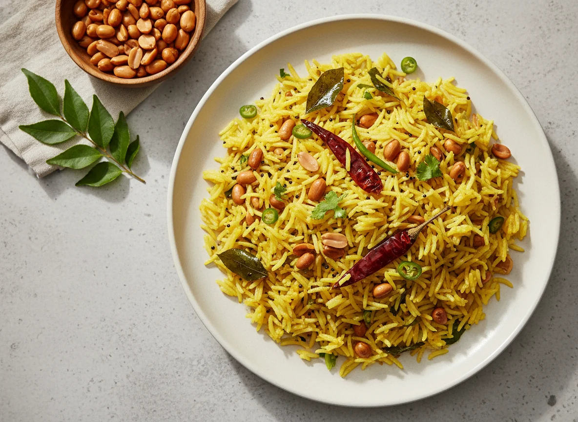 Lemon Rice with Peanuts photo