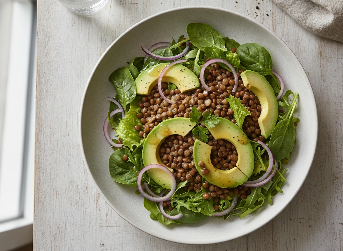 Lentil and Avocado Salad photo